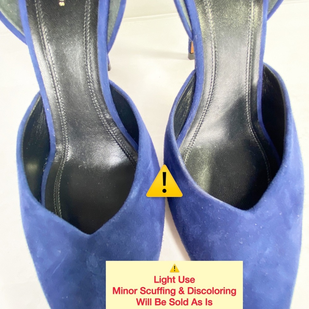 Celine Blue Suede Pointed Pump/Heels (36) - Picture 8 of 11